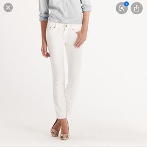 J.Crew White 28 Ankle Toothpick Jeans
